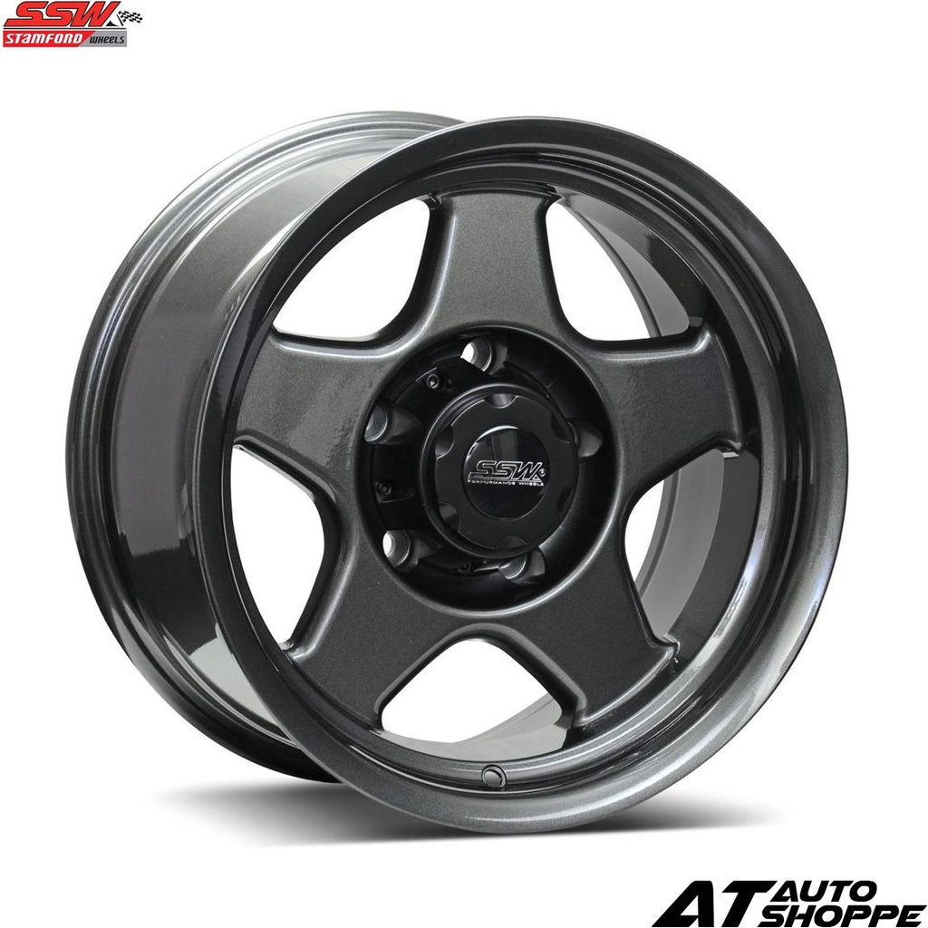 (1PC) SSW WHEELS S323 GUN METAL 16x8J ET-10 5hX139.7 4X4 4WD SUZUKI ...