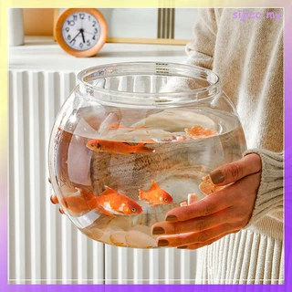 Fish Bowl Plastic L M S Sizes Desktop Aquarium Tanks Round Durable Fish  Tank for Betta and All Mini Fish