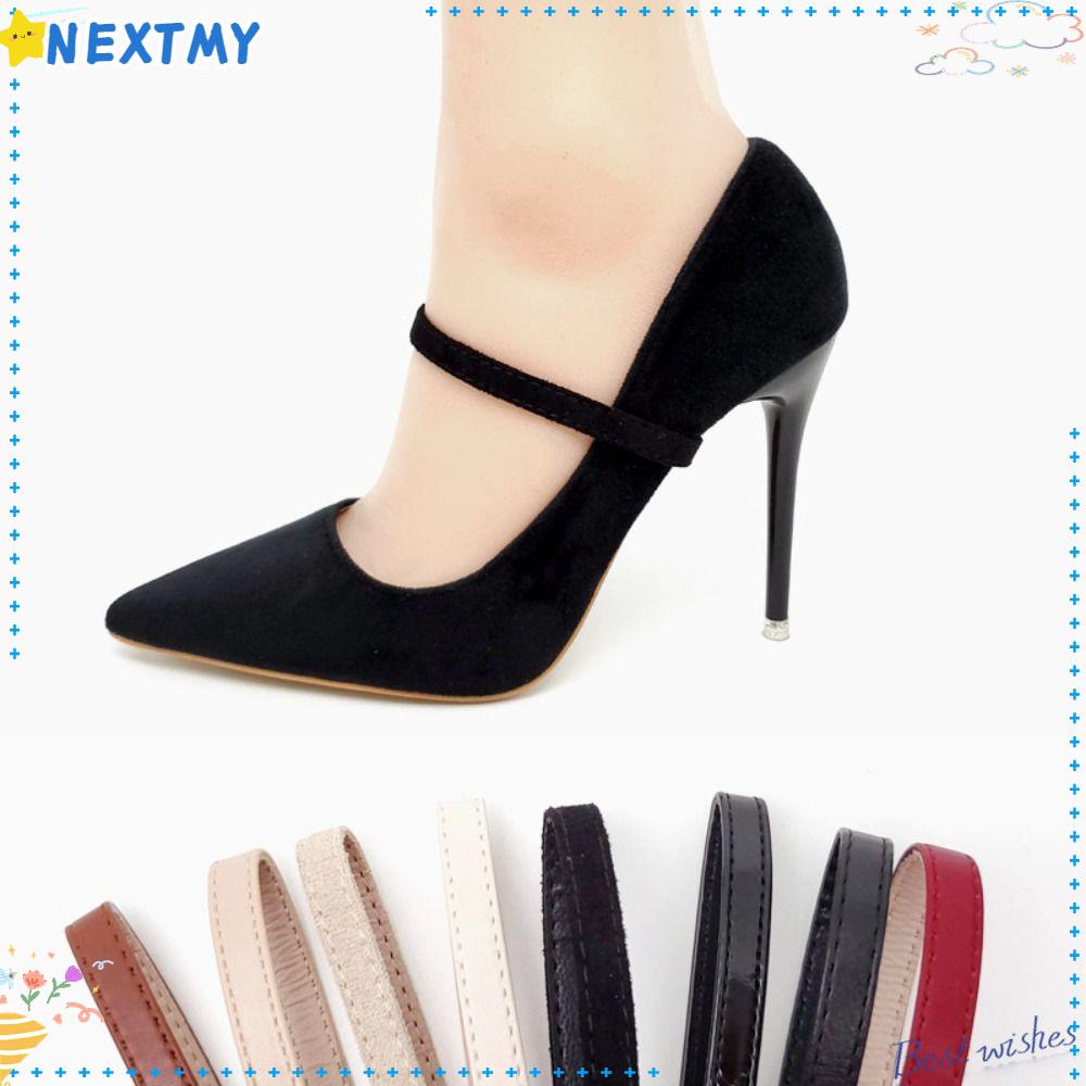 NEXTMY AntiLoose Shoe Belt Detachable Shoelaces Leather High Heels