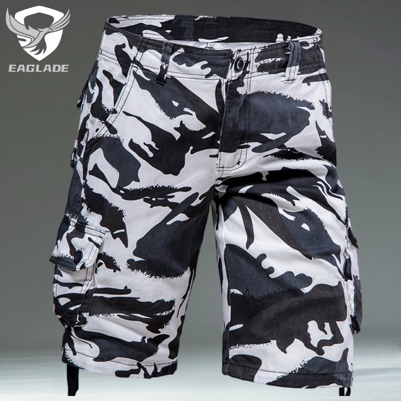 Mens white camo sale cargo shorts