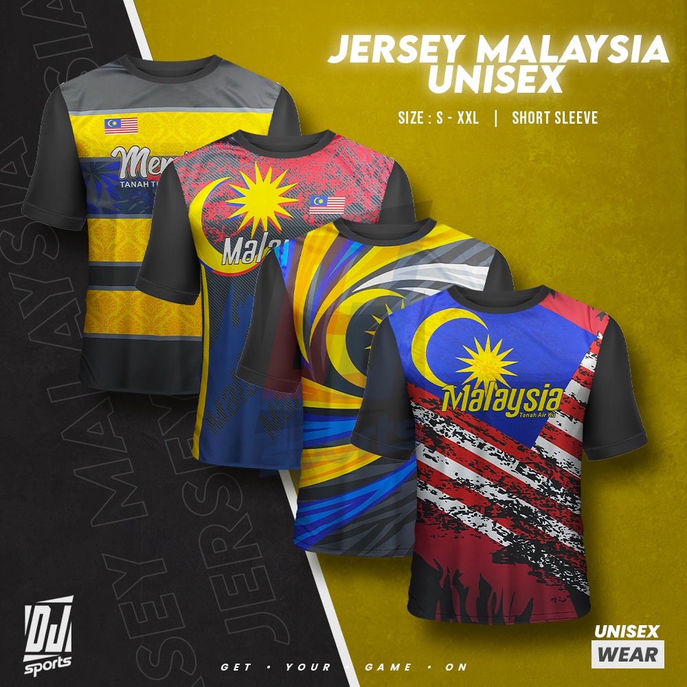 𝐃𝐉 𝐒𝐩𝐨𝐫𝐭 Jersey Malaysia Merdeka Short Sleeve | Size : 𝐒 / 𝐌 / 𝐋 / 𝐗𝐋 ...