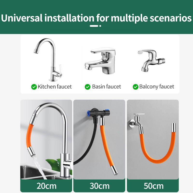 Faucet Extension Hose Extender Pipe Hose Extension Pipe Splashproof