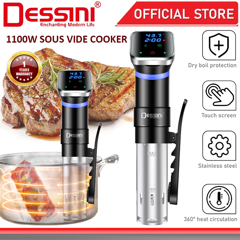 DESSINI ITALY Sous Vide Slow Cooker Machine Precision Digital Thermal ...