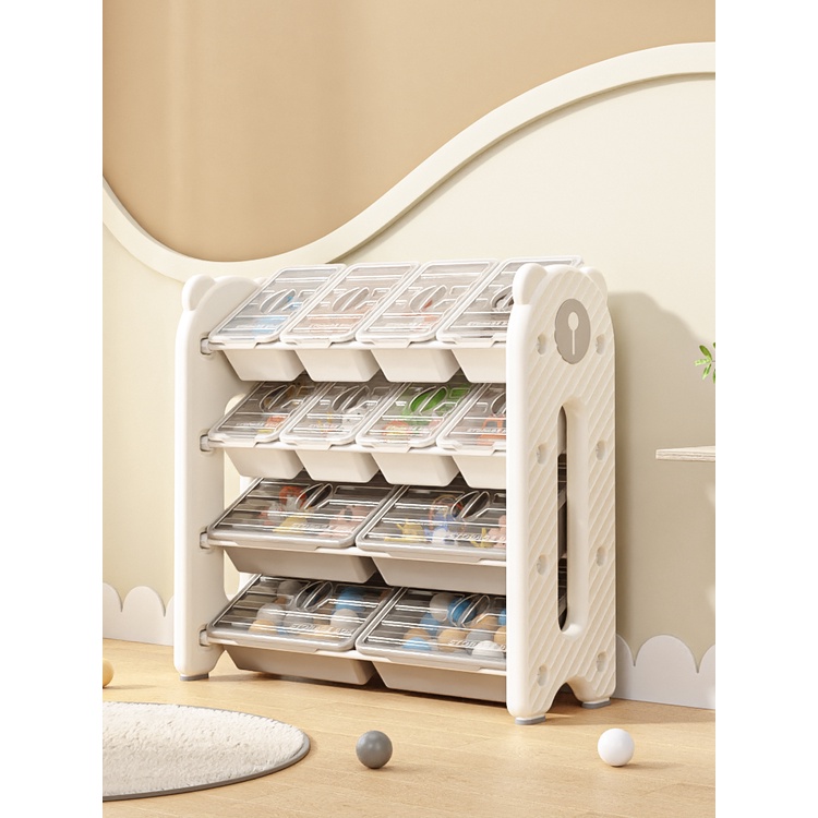 DFP 3 Tier 4 Layers Cute Bear Design Kids Storage Cabinet Children Book ...