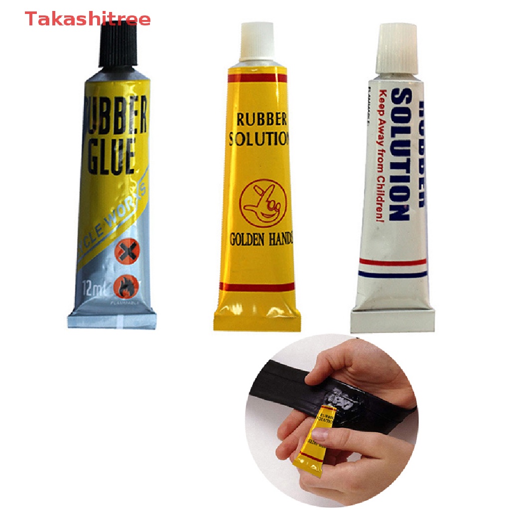 (Takashitree) 5pcs Bicycle Tire Inner Tube Patching Glue Rubber Cement