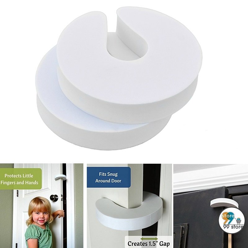 HOT 2 Pcs Foam Door Guard Stopper Jammer Finger Baby Child Kids Safety