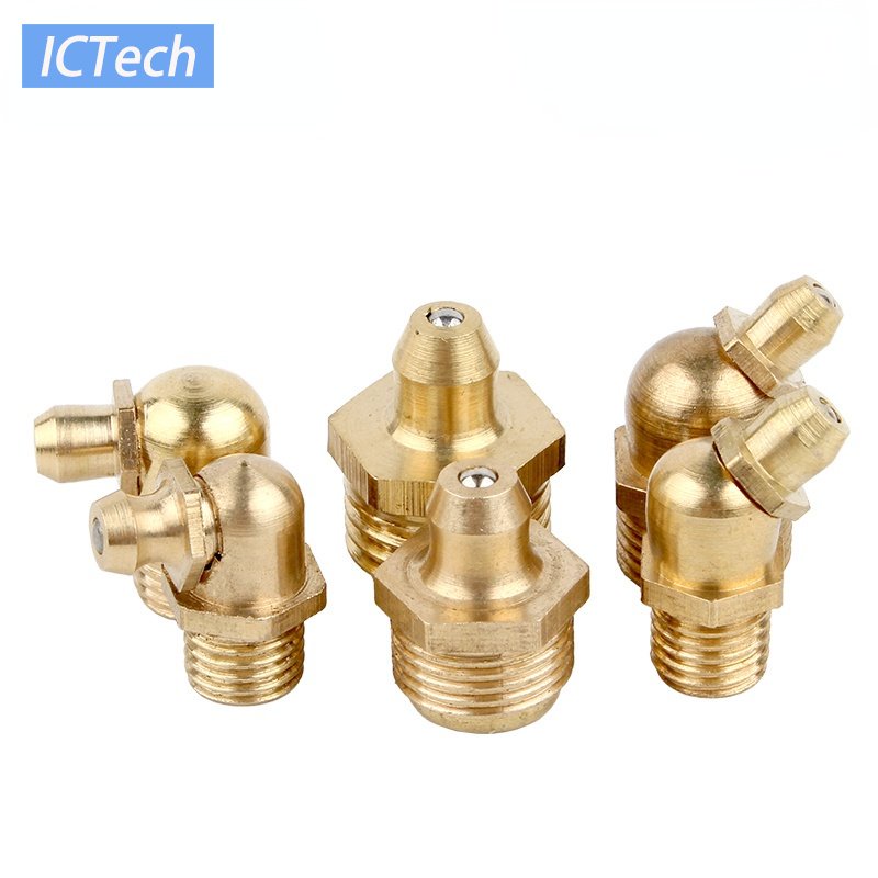 M6 X 1mm 24mm Metric Male Lengthen Straight Iron Grease Zerk Nipple Fitting For Grease Gun