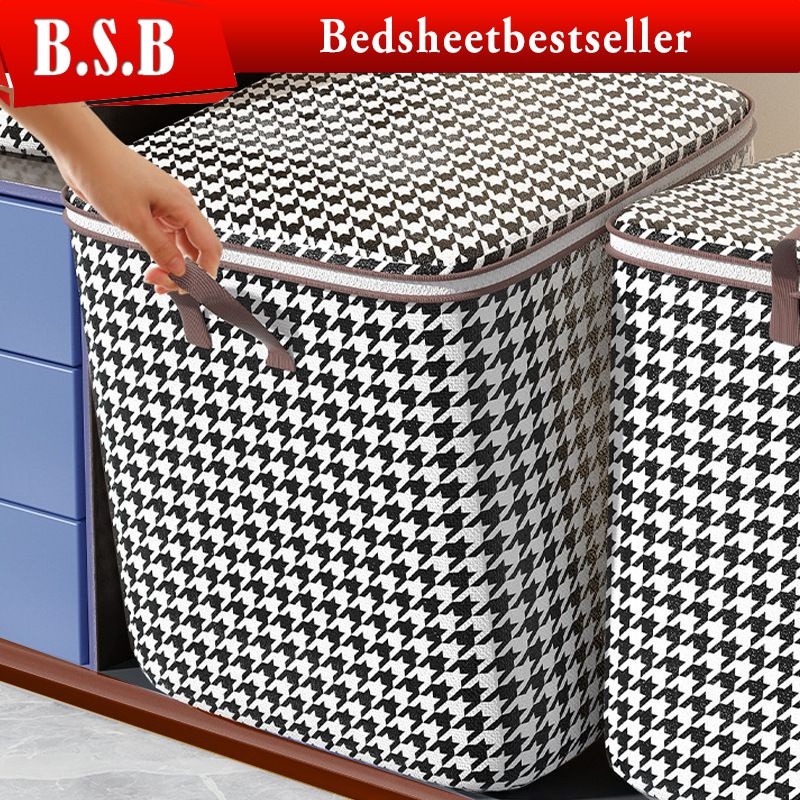 B.S.B Clothes Storage Bag With Zipper And Handle Foldable Blanket ...