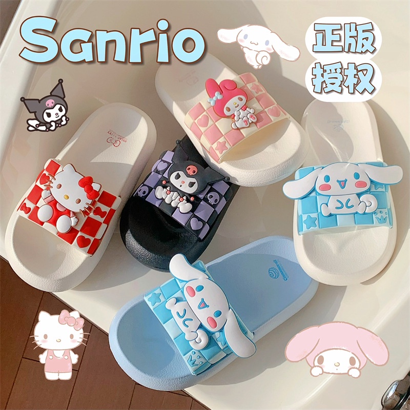 Sanrio IP Co-Branded Thick-Soled Slippers Female Summer Cute Girl Heart ...
