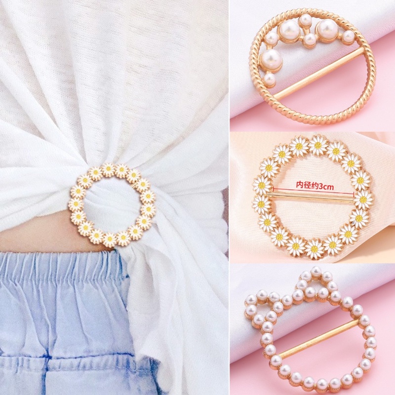 Korean Women's Fashion Multifunctional T-shirt Corner Button Shirt ...