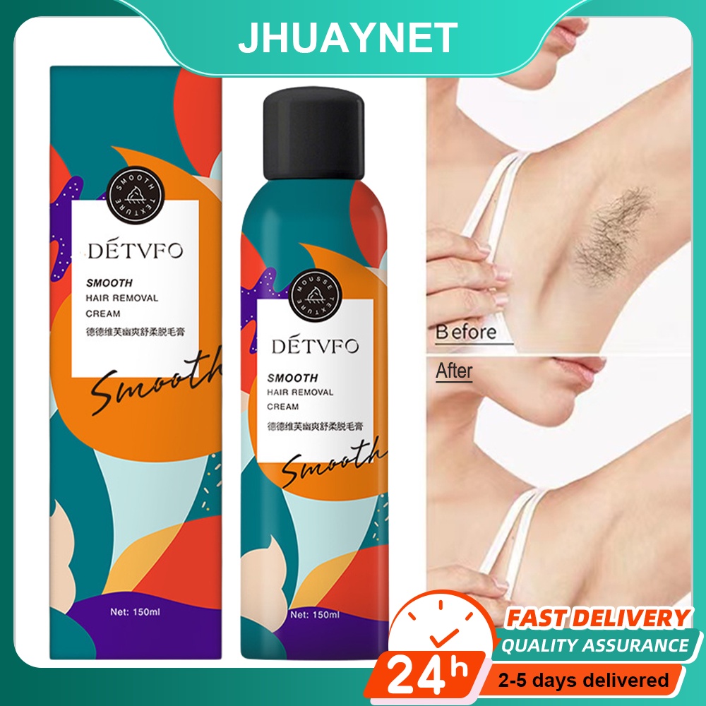 现货秒发 脱毛喷雾DETVFO Hair Removal Cream Hair Removal Spary Painless Hair