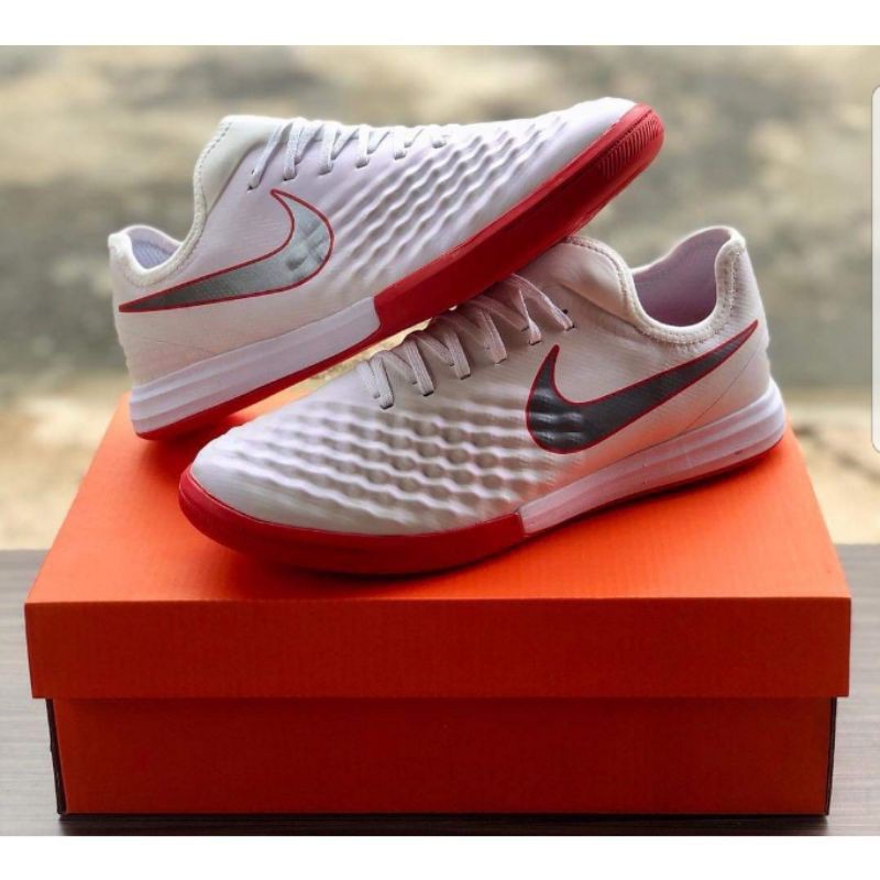 DDLG Top Soccer shoes futsal Magista X finale II white red IC indoor football shoes men s boots soccer cleats free shipping Shopee Malaysia