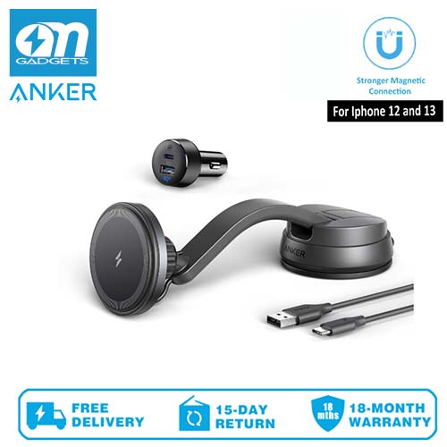 Anker 613 Wireless Charger (MagGo), Car Charging Mount with