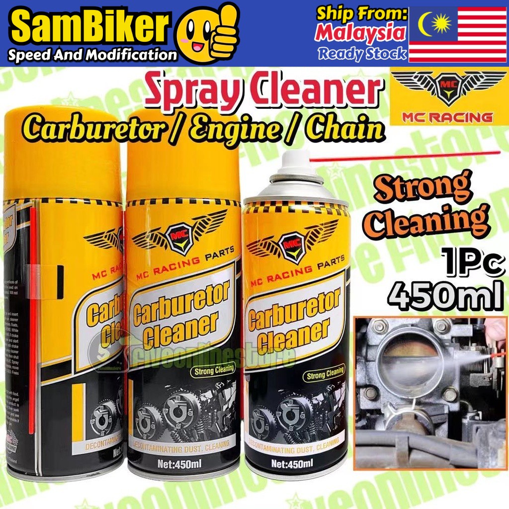 450ML MC Racing Carburetor Cleaner Spray Degrease Engine & Chain