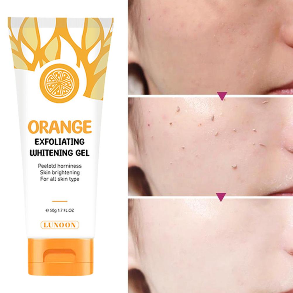 LUNOON Exfoliating Whitening Gel Skin Cleaning Bath Facial Body Scrub ...