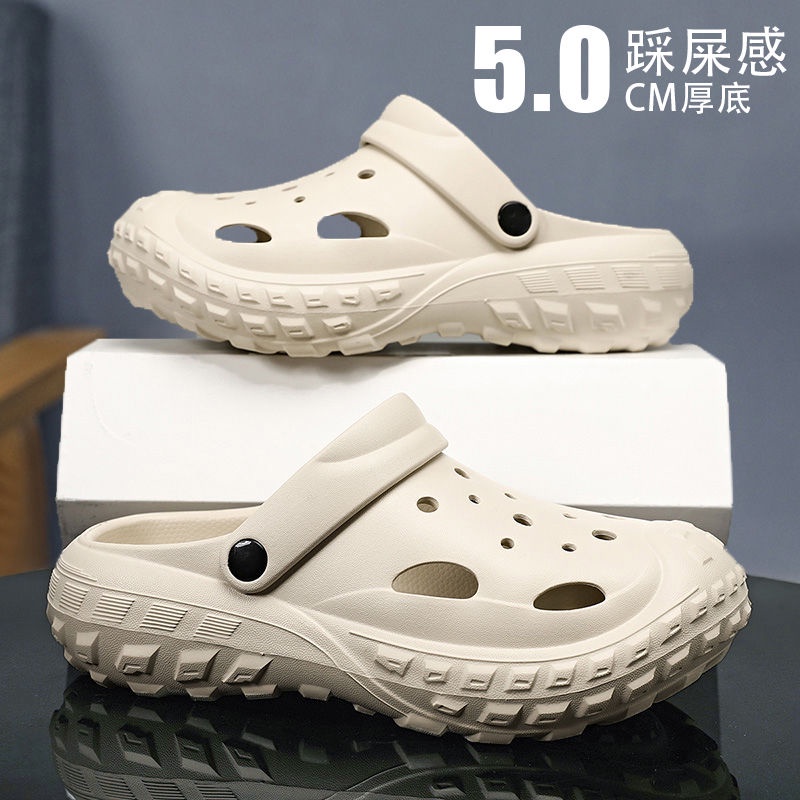 CROSS Slippers Men's CROC Slippers 2023 New Style ThickSoled Sandals