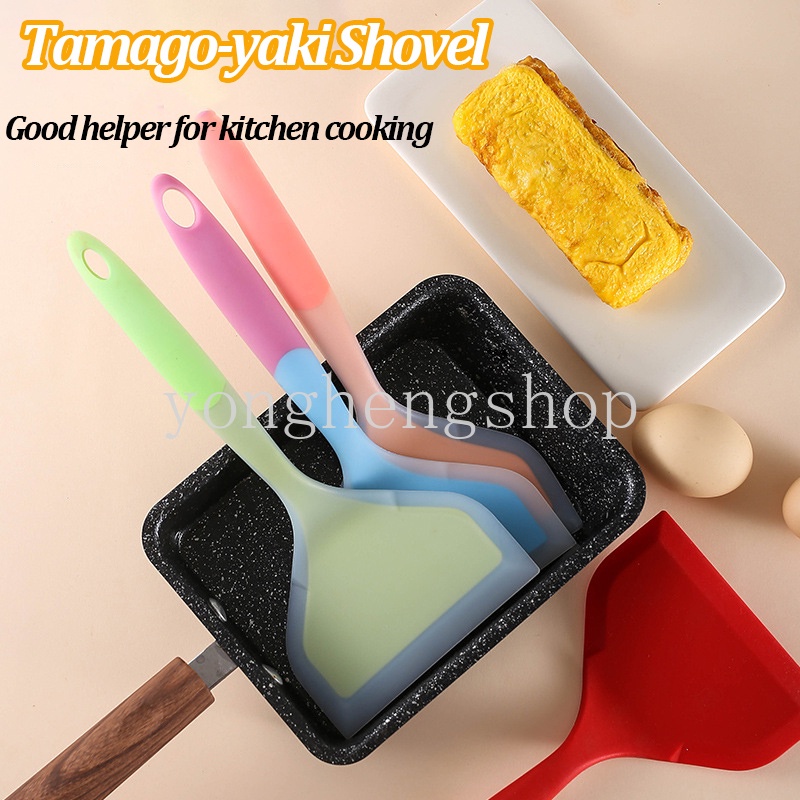 Silicone Wide Spatula Tamagoyaki Shovel Beef Meat Pizza Fried Egg