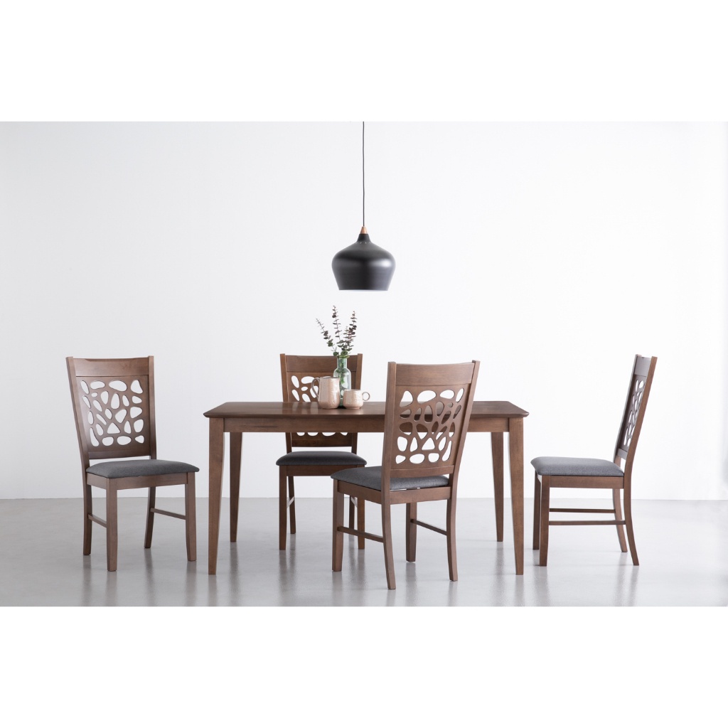 EDMOND Solid Dining Set 4 Dining Table Set 4 Dining Table 4 Seater