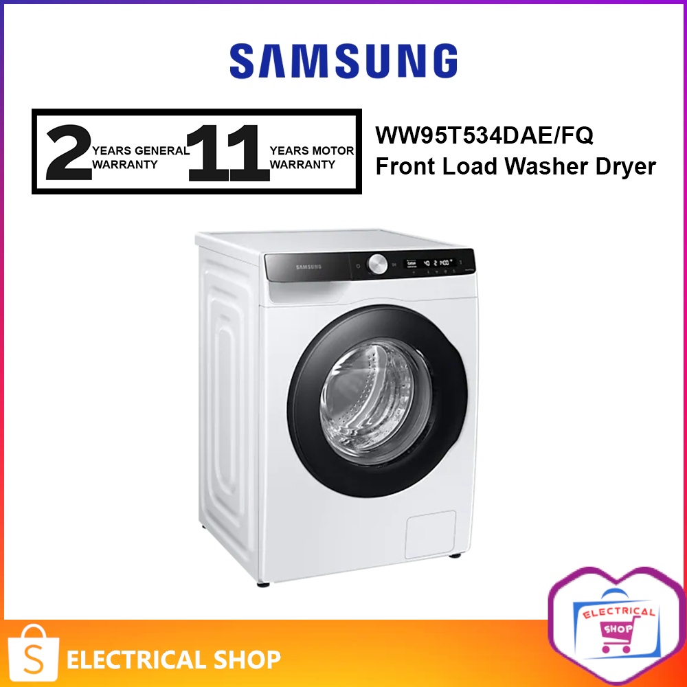 Samsung Front Load Washer With AI Ecobubble (9.5kg) WW95T534DAE/FQ ...