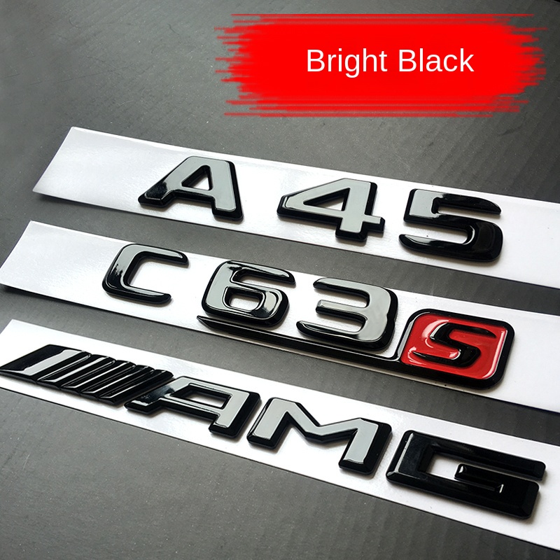 Mercedes Benz AMG Logo AMG Emblem A35 A45 C63 E63 CLA45 GLA45 Logo ...