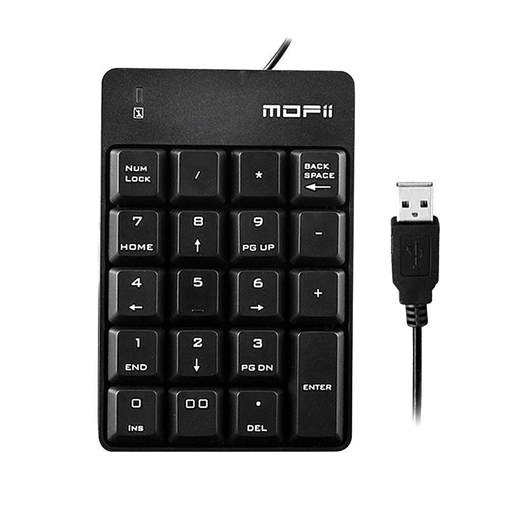 X810 USB Wired Keyboard Numeric Keyboard Portable 18 Keys Office ...