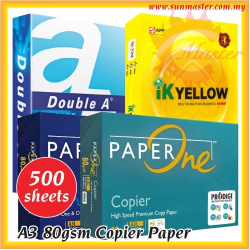 A3 80gsm Copier Paper A3 Photostat Paper A3 IK Yellow A3 Double A