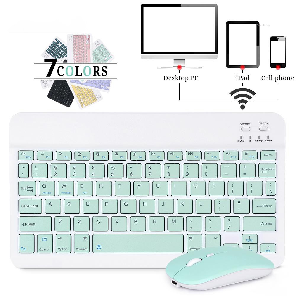 Universal Bluetooth Keyboard Mouse Wireless For iPad Tablet Laptop Mini