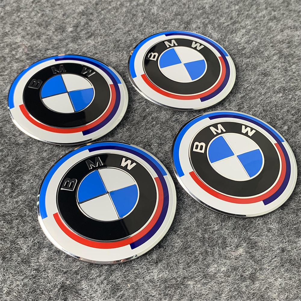 4PCS BMW Aluminum Motorcycle Handguard Reflective Sticker Windshield ...