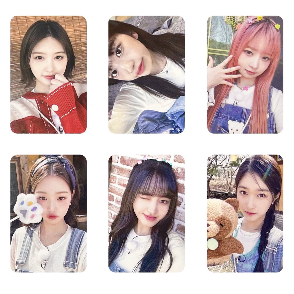 6pcs/set IVE Special Collection Photocards Papa Johns X IVE Lomo Cards