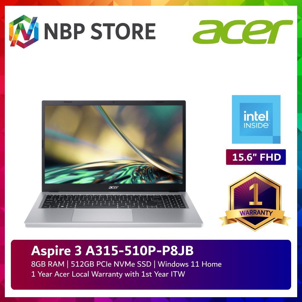 Écran LCD Remplacement Pour Acer Aspire 3 A315-54K – 15,6 Pouces FHD IPS LED, Dalle Neuve