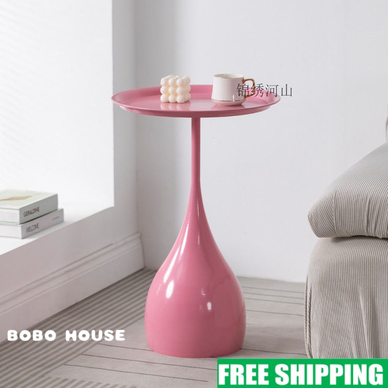 Sofa Side Table Minimalist Light Luxury Bedside Small Round Nordic ins ...