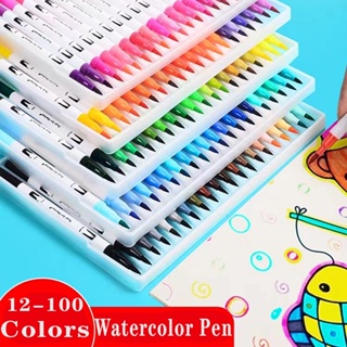 12/24/36/48 pieces WD Colours Graphic Art Twin Tip Marker Pen