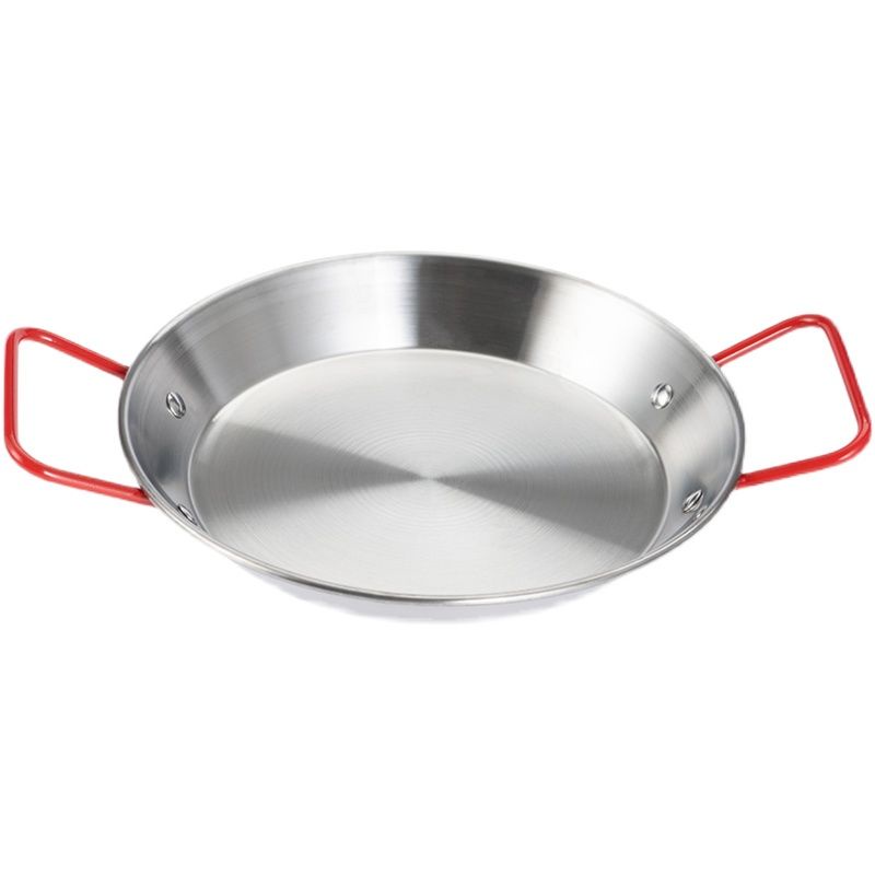 Paella Stainless Steel Spanish Seafood Paella Pot Bububei Pan Risotto