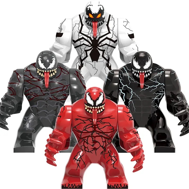 Super Heroes Spider Venom Carnage Man Riot 7cm Big Size Action Mini ...