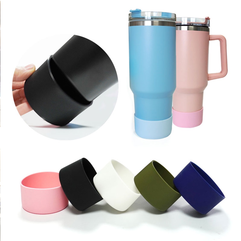 1Pcs Silicone Boot for Quencher 40 oz 30 oz Tumbler with Handle & for  IceFlow 20oz 30oz, Protector Water Bottle Bottom Sleeve for Cup Accessories