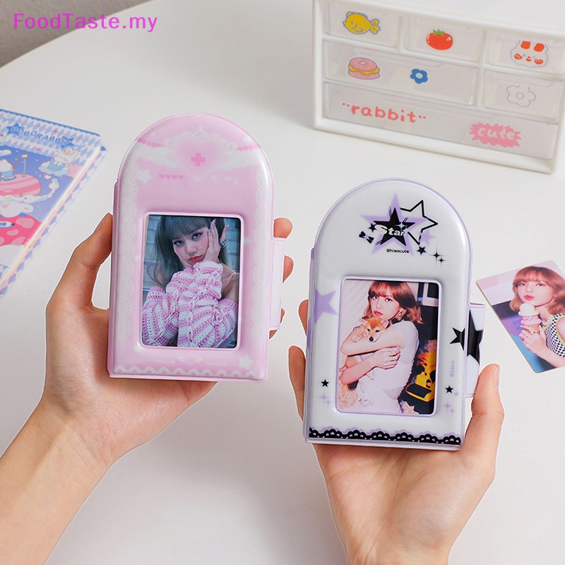 FoodTaste INS 3 Inch Photocard Holder 40 Pockets Photo Album Korean Kpop Idol Postcards Collect