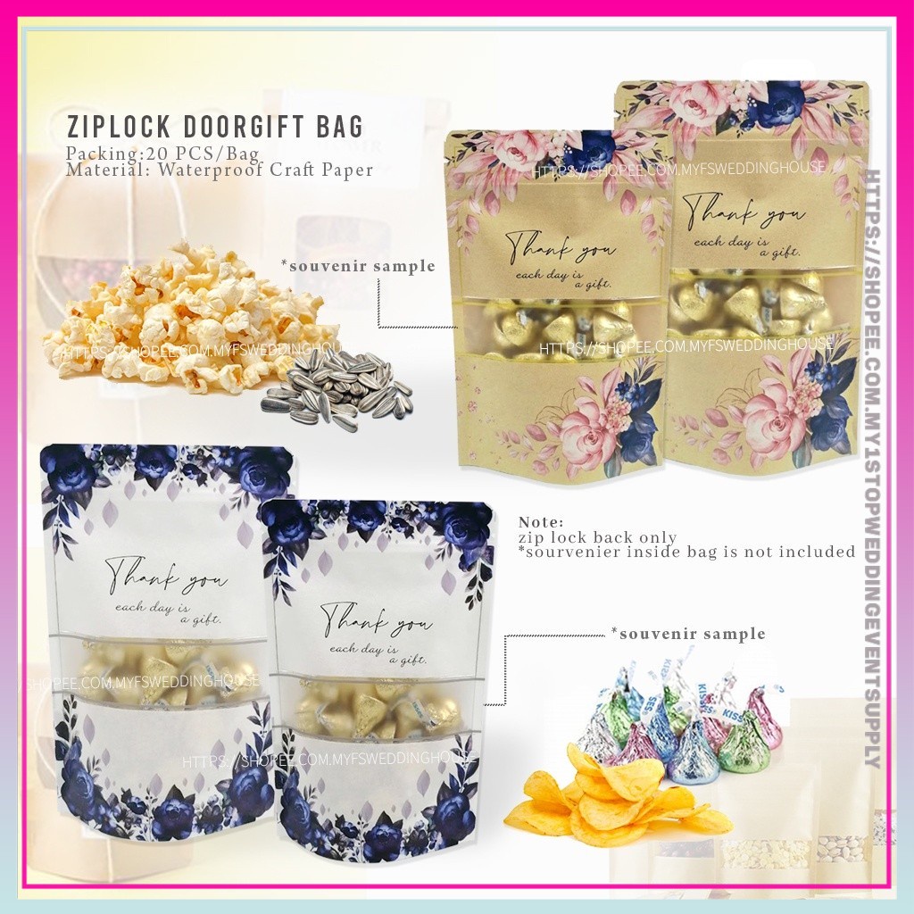 20PCSZiplock Plastic Bag / Goodies Bag / Bag GulaGula / Candy Bag