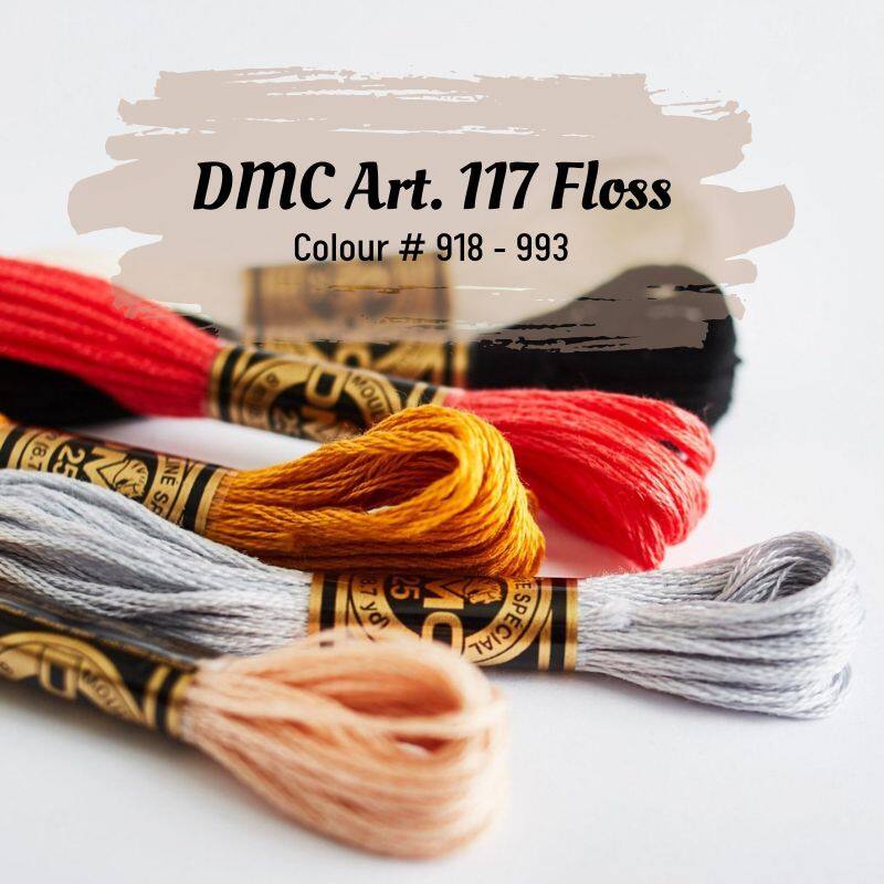 [Part 7/10]DMC Embroidery Cross Stitch Art.117 Thread Code #918 - 993 ...