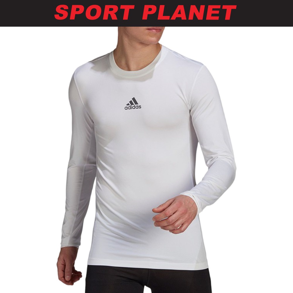 Adidas Performance TechFit Training Long-Sleeve Top (White)-HJ9926