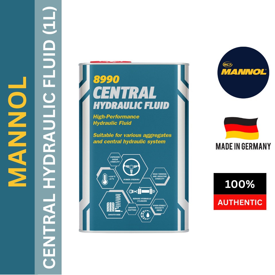 (MADE IN GERMANY) MANNOL 8990 CENTRAL HYDRAULIC FLUID (1L) | Shopee ...