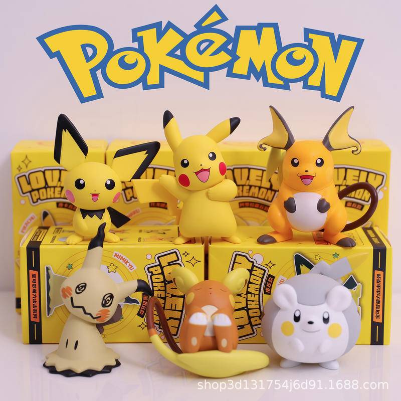 Pikachu Genuine Pokémon Blind Box Cute Collectible Figurines | Shopee ...