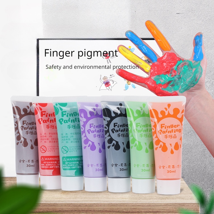 Children's finger paint paint art painting DIY creative Washable finger