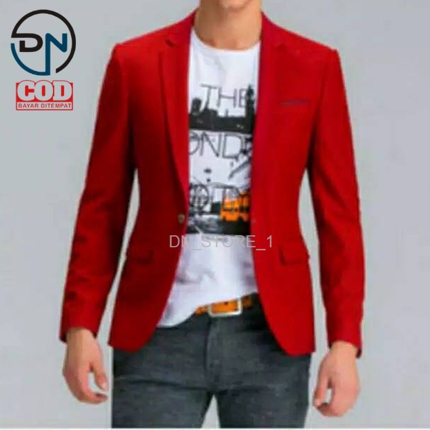 MERAH Jas BLAZER Men Red Chili/JAS Graduation/JAS FORMAL Men/JAS KOREA ...