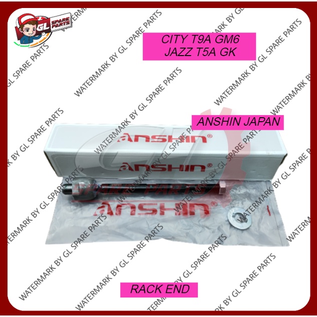 (ANSHIN JAPAN) STEERING RACK END HONDA CITY GM6 T9A / JAZZ GK T5A ...