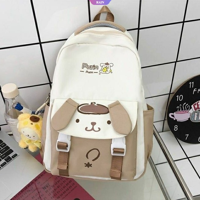 New Anime My Melody Backpack Kawaii Kuromi Cinnamoroll Pom Pom Purin ...