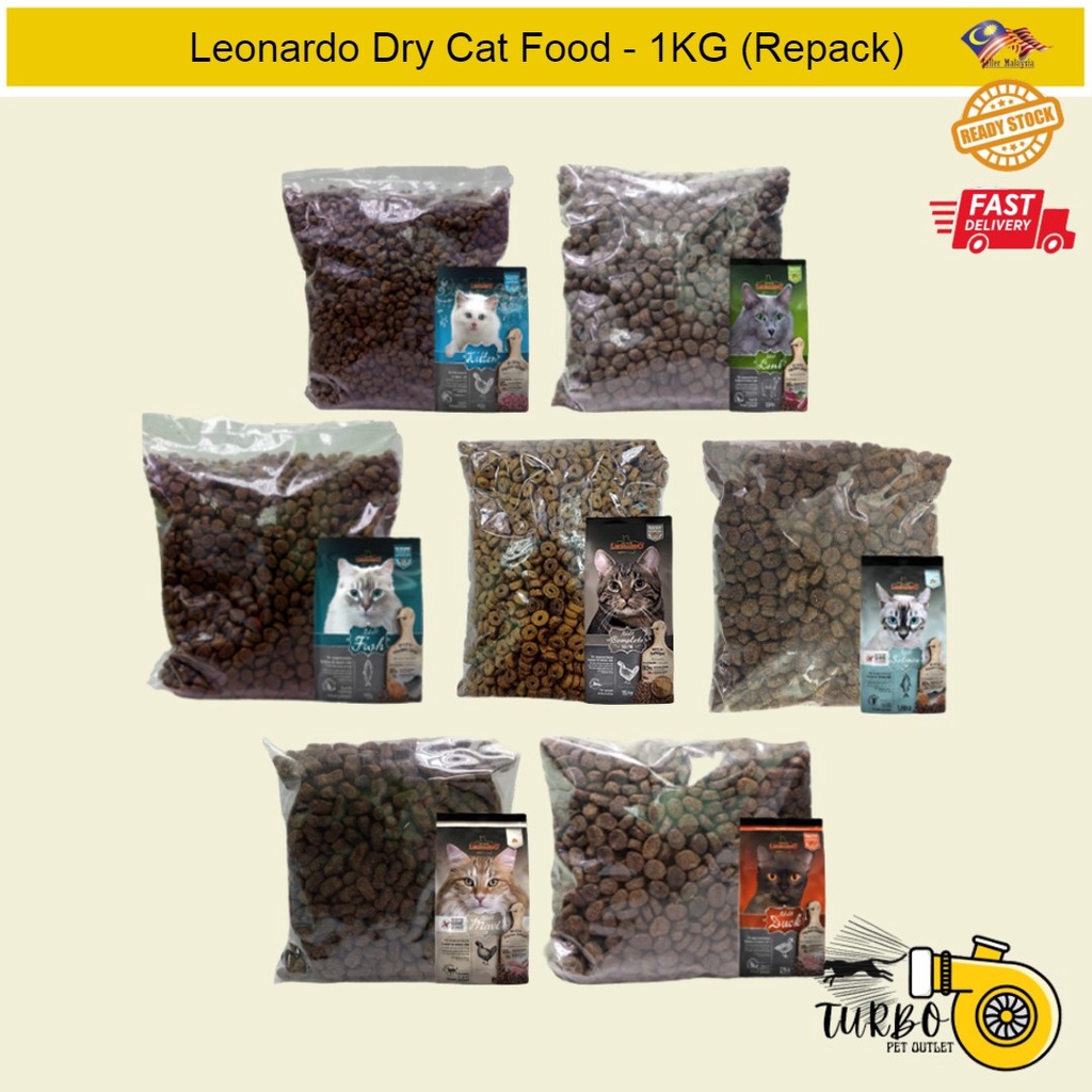 Leonardo Cat Dry Food Full Range ( 1kg Repack ) Shopee Malaysia