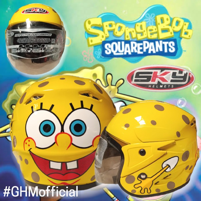 Sky Children's Helmet 37 Years Old Spongebob SNI Character Shopee