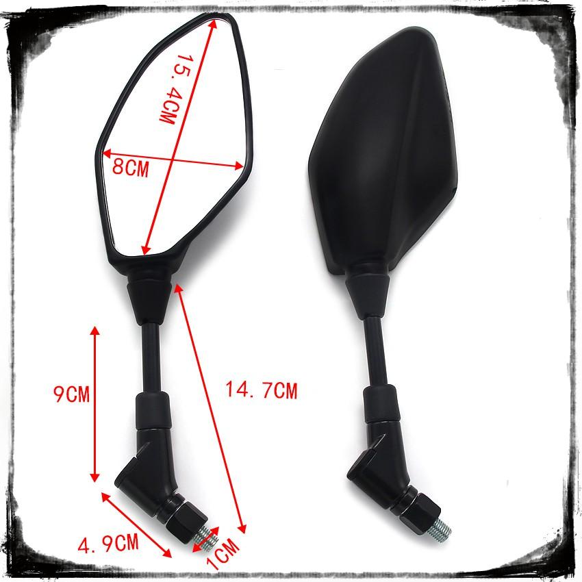 Replica Rear View Mirror – ø118 Mm, M10 Thread – For MZ ETZ, TS, ETS, Jawa Motorcycles – Left Or Right
