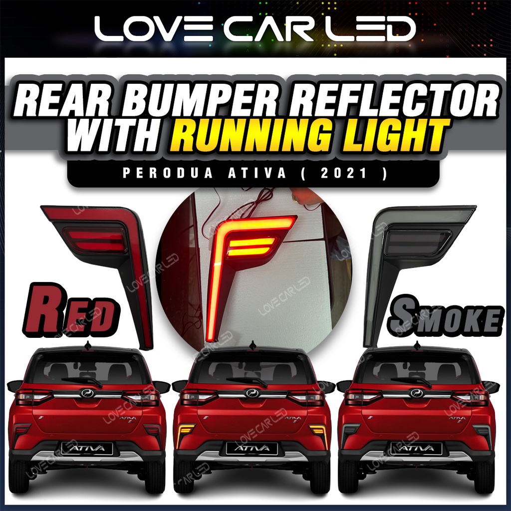 Perodua Ativa 2021 2022 2023 Rear Bumper Reflector with Running Light ...