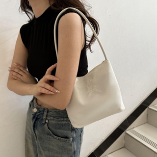 HUISHU Tote Bags, Solid Color Underarm Handbag, Fashion Embroidered ...